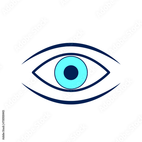 Stylized eye. Logo for ophthalmologist. Vector illustration