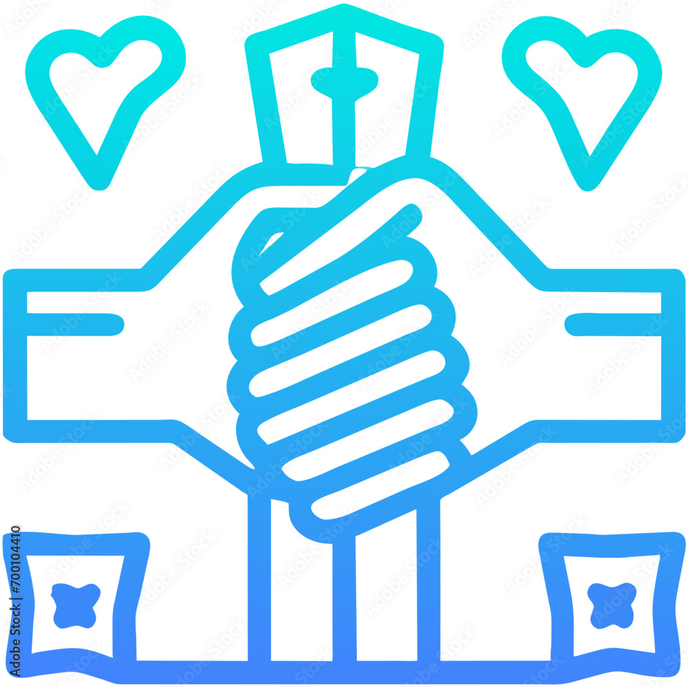 Holding hands vektor icon illustation Holding hands vektor icon illustation