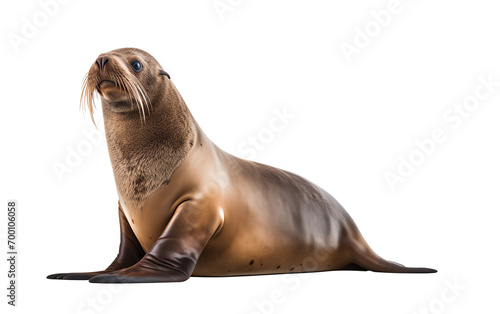 a seal lying on the floor