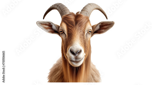 a close up of a goat