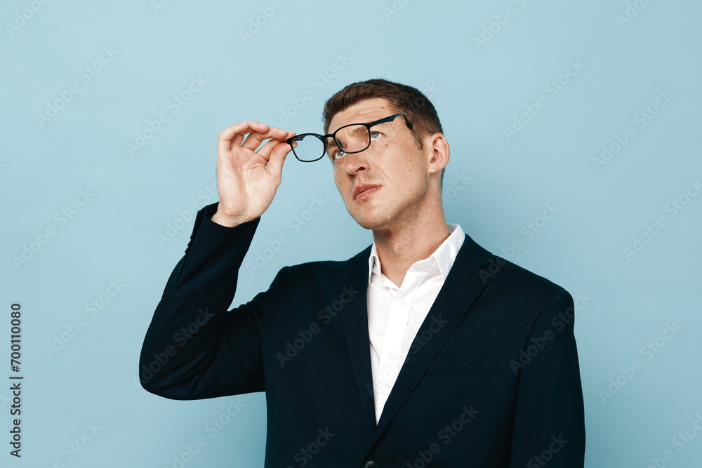 Man tired stylish student surprise shock mouth confident posing shirt hipster Man tired stylish student surprise shock mouth confident posing shirt hipster