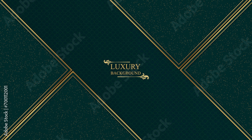 Free vector luxury elegant green texture background with dark effect photo
