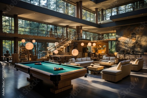 modern billiards club room decoration inspiration ideas