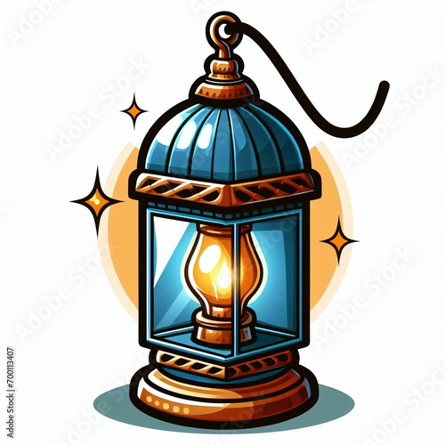 lantern on a white background