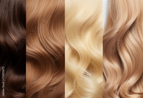 a collage of different hair colors