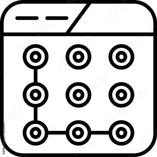 Lock Pattern Icon