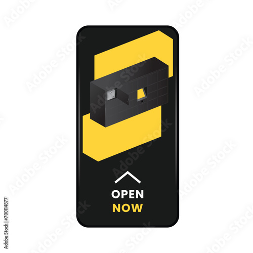 Premium vector parcel terminal for your delivery service.