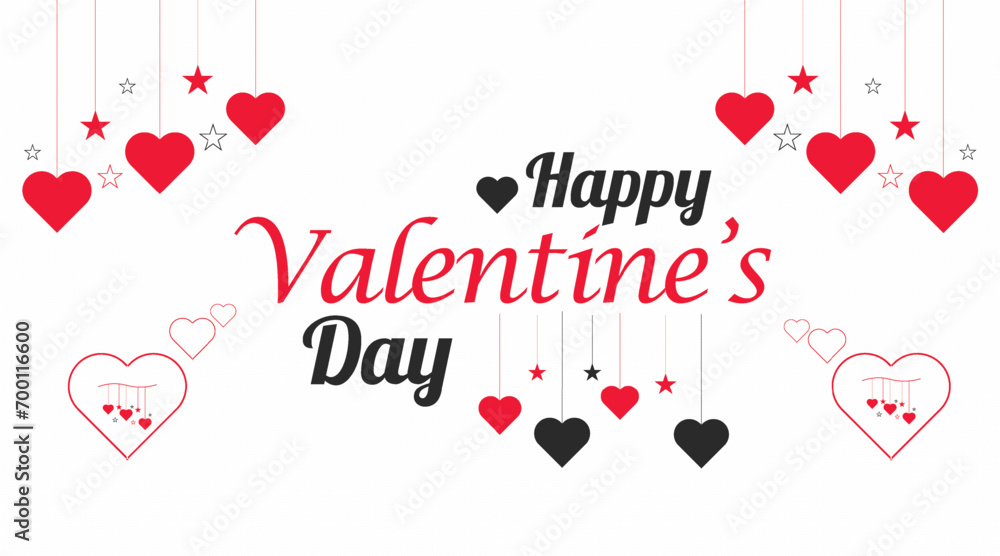 Free vector happy valentines day card