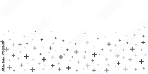 Medical cross and plus addition background. Hospital and pharmacy abstract seamless background.