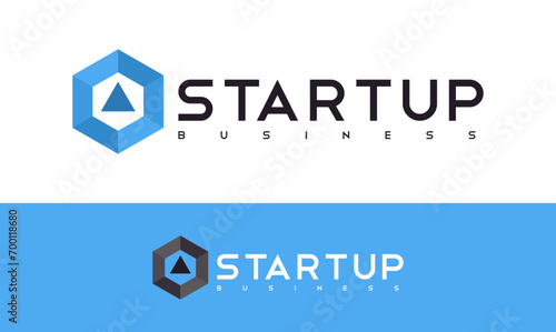start up modern business logo design. startup template illustration concept.