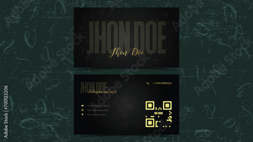 Stylish Elegance Restaurant visiting card design. A Cool, Corporate Graphic Design for Fast, Minimalist, Premium Hotel Dining. Contact for Professional, Stylish Wine Menu.