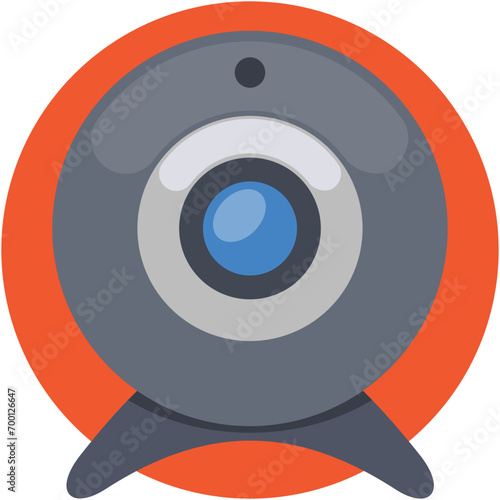 Webcam Flat Vector Icon