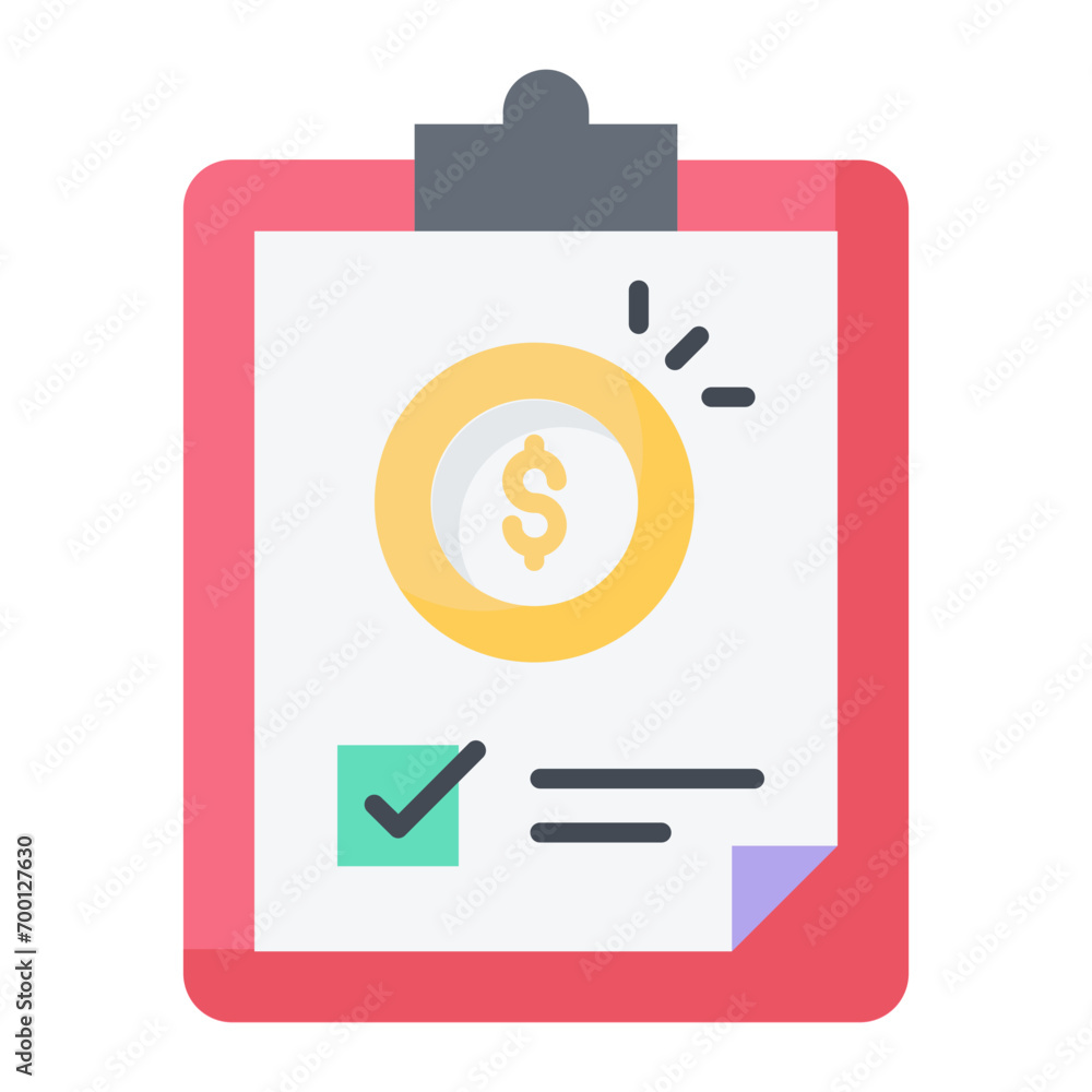 Financial Clipboard Icon