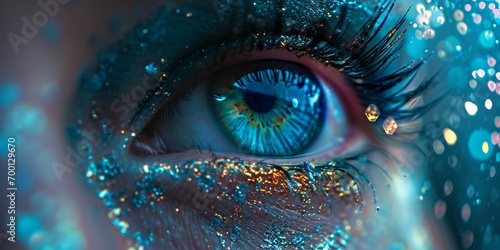 vibrant fantasy eye colorful galaxy photo