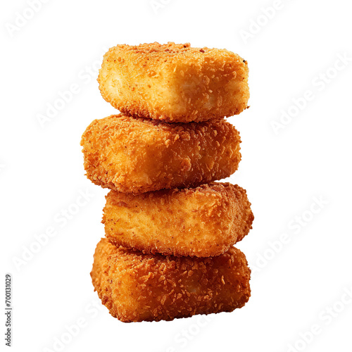 stack of vegetarian nuggets