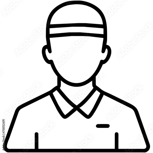 Tennis player serving vektor icon illustation