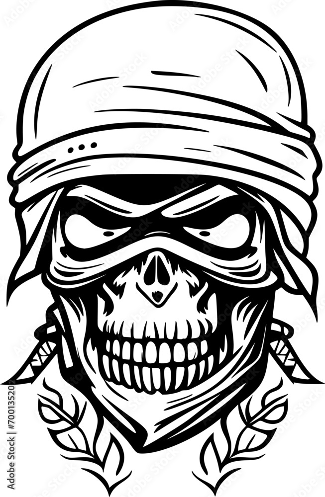 Fototapeta premium skull cartoon