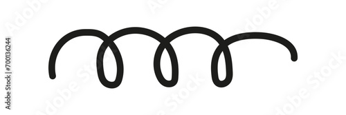 Wavy Ir Curvy line, zig-zag, criss-cross lines icon vector flat illustration isolated on white background.