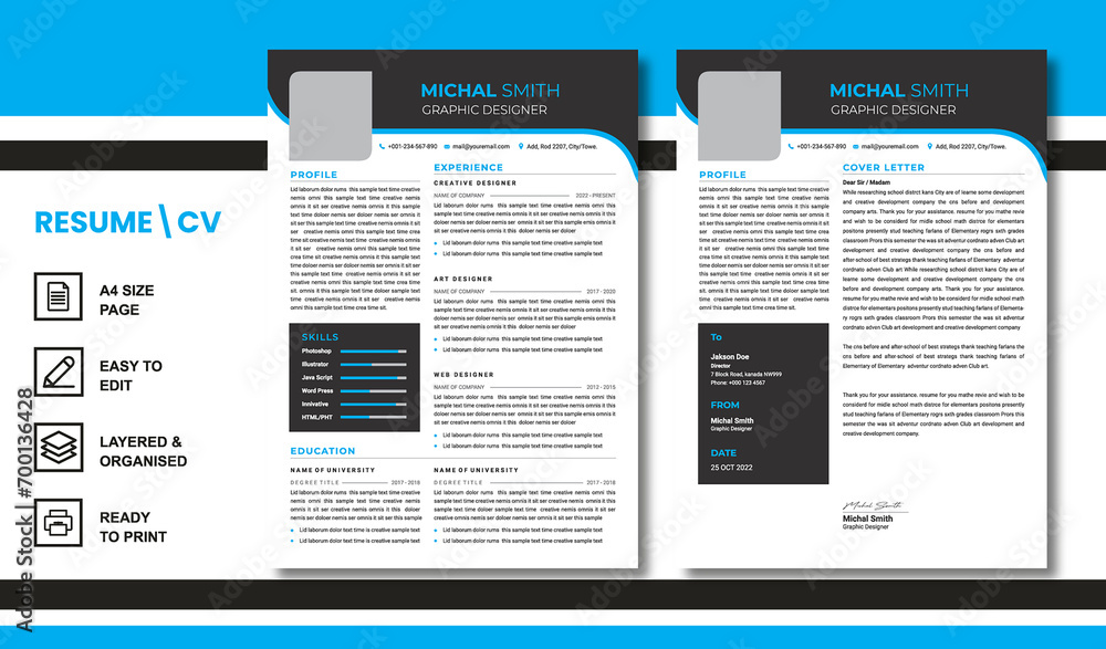 Modern Resume Layout Modern Resume Layout
