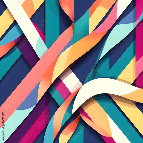Wallpaper Mural abstract background with stripes Torontodigital.ca