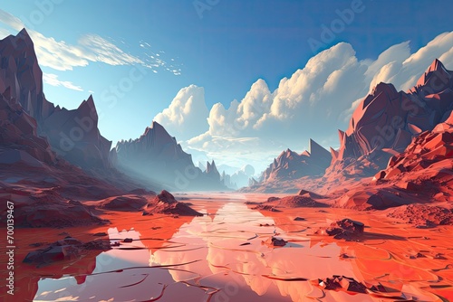 panorama of the grand canyon generative AI © Rahit