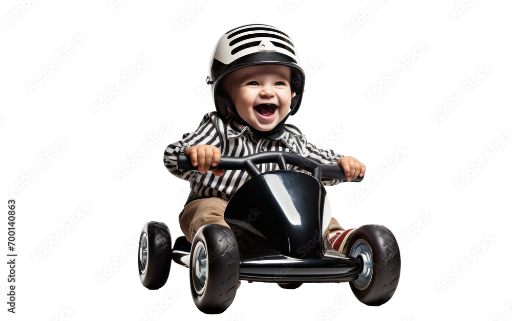 Little Daredevil on the Track On Transparent Background Little Daredevil on the Track On Transparent Background