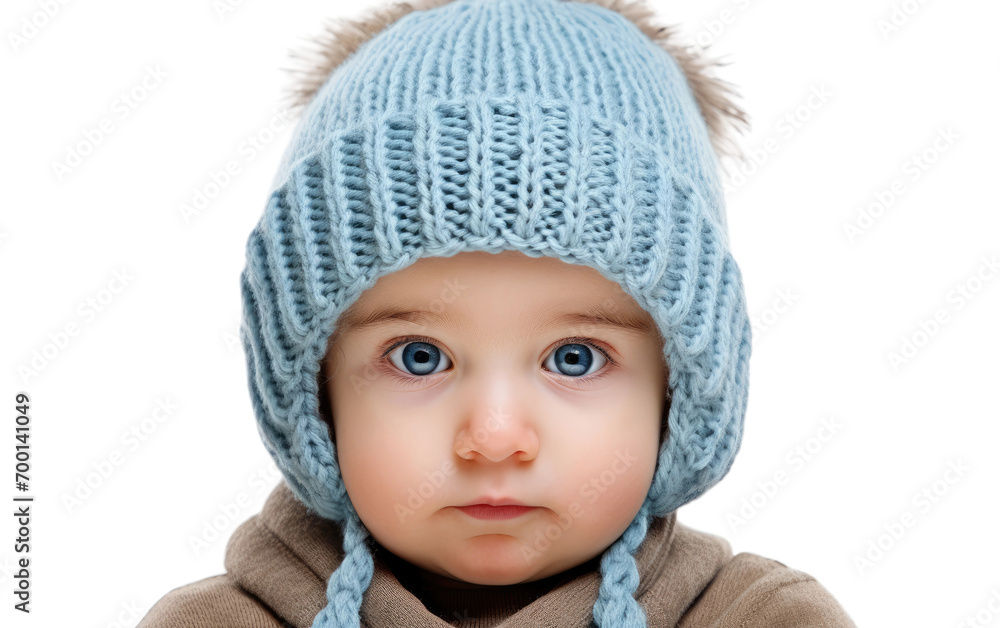 Adorable Laughter Under the Funny Hat On Transparent Background