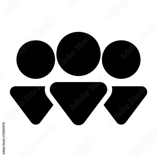 team glyph icon