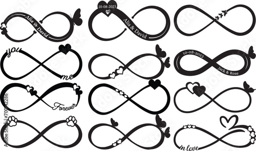 infinity sign laser cut bundle