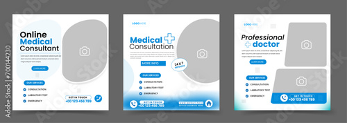Healthcare or Medical social media post template