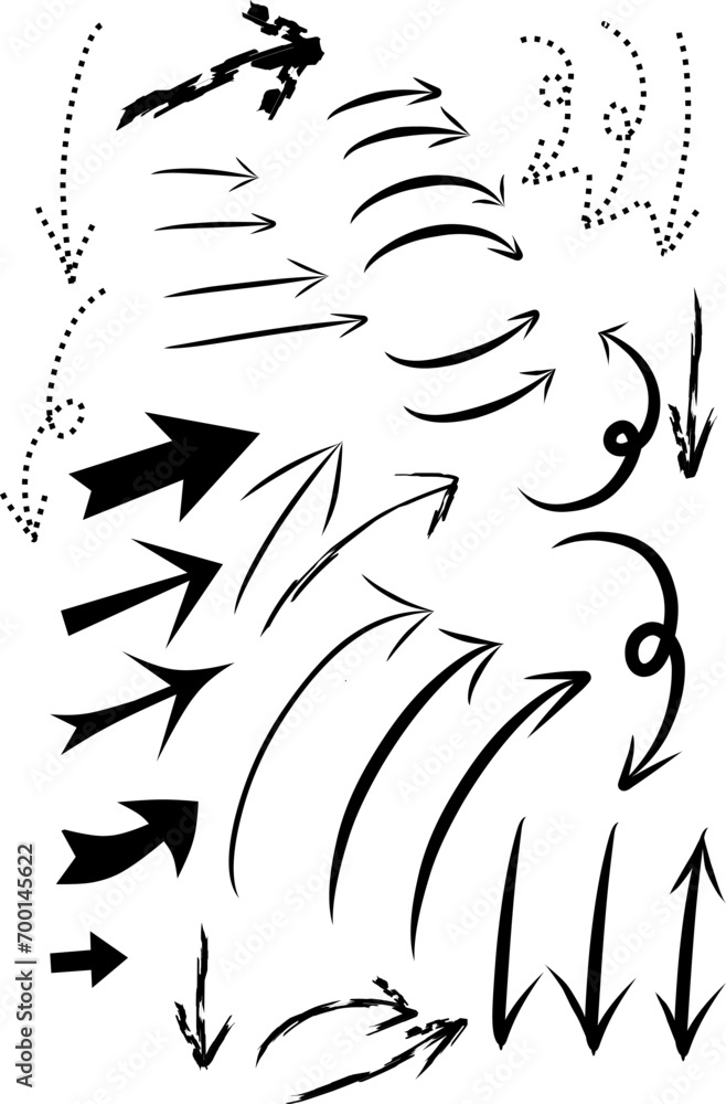Several sets of arrow that can be use for editing porposes Several sets of arrow that can be use for editing porposes