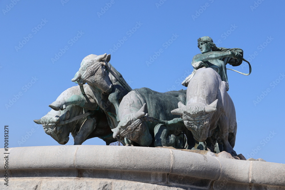 Detail of Gefion Fountain, Copenhagen, Denmark Detail of Gefion Fountain, Copenhagen, Denmark