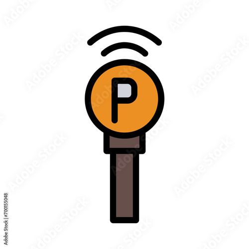 Area Park Technology Filled Outline Icon