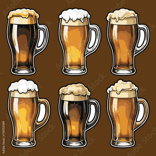 vector of some beer, editable and easy to use