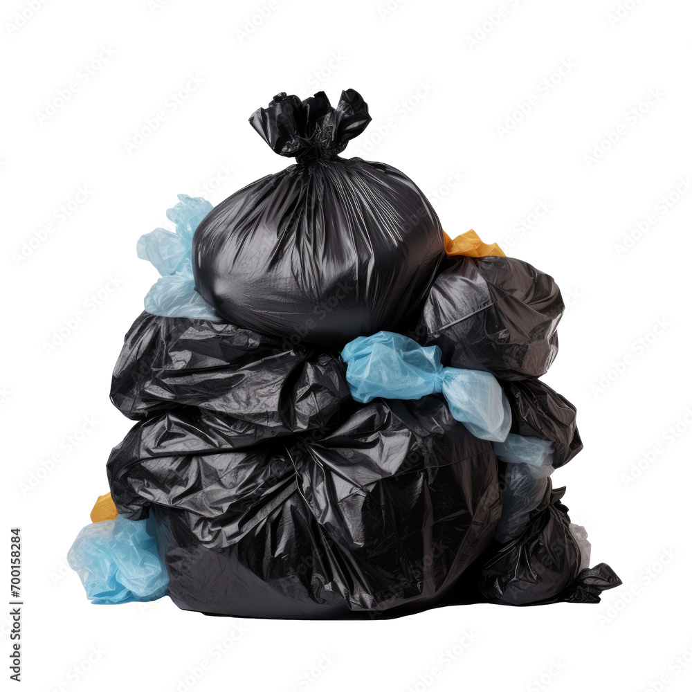 garbage bag isolated on white background garbage bag isolated on white background