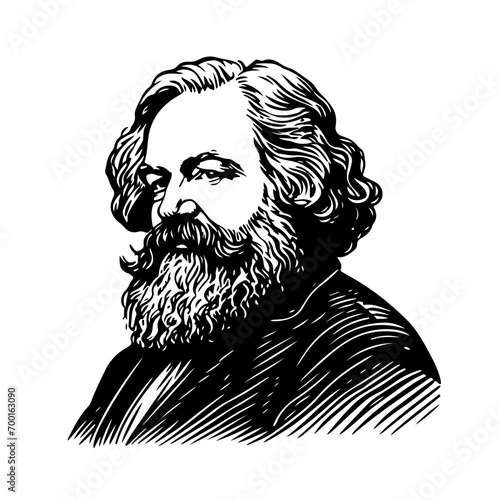 Karl Marx, leader illustration
