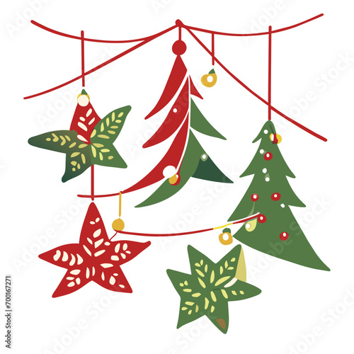 christmas tree set, set of christmas trees, set of christmas tree