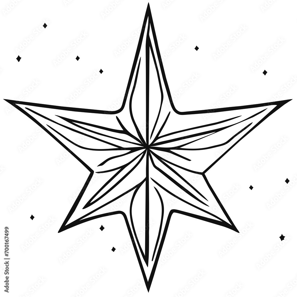 Obraz premium abstract star shape, abstract star vector, vector illustration of a star