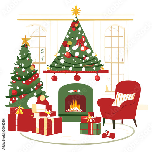 christmas tree with gifts, christmas tree and gifts