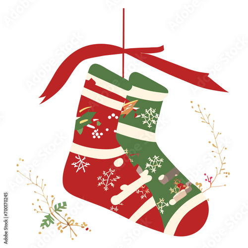 christmas sock with gifts, christmas stocking with gifts, christmas socks with gifts