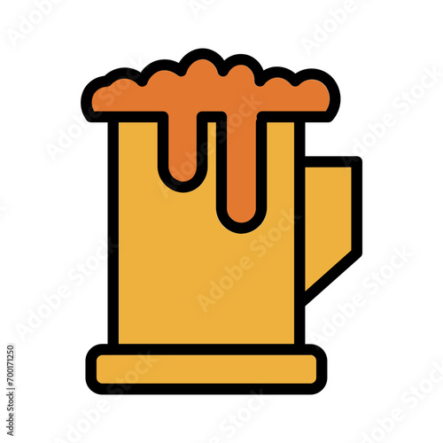 Beer Fall Season Filled Outline Icon