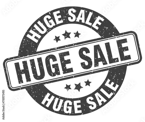 huge sale stamp. huge sale label. round grunge sign