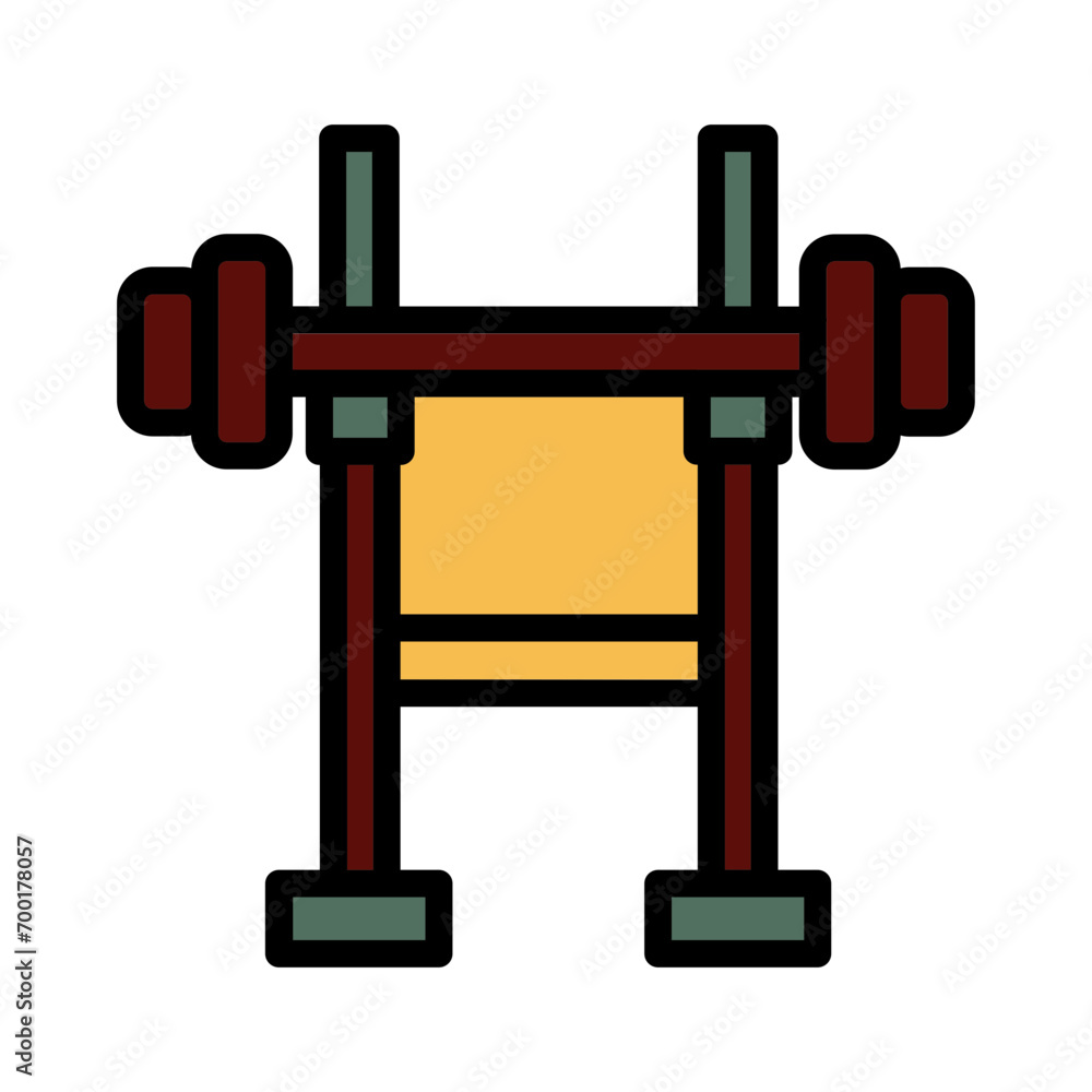 Barbell Fitness Gym Filled Outline Icon Barbell Fitness Gym Filled Outline Icon