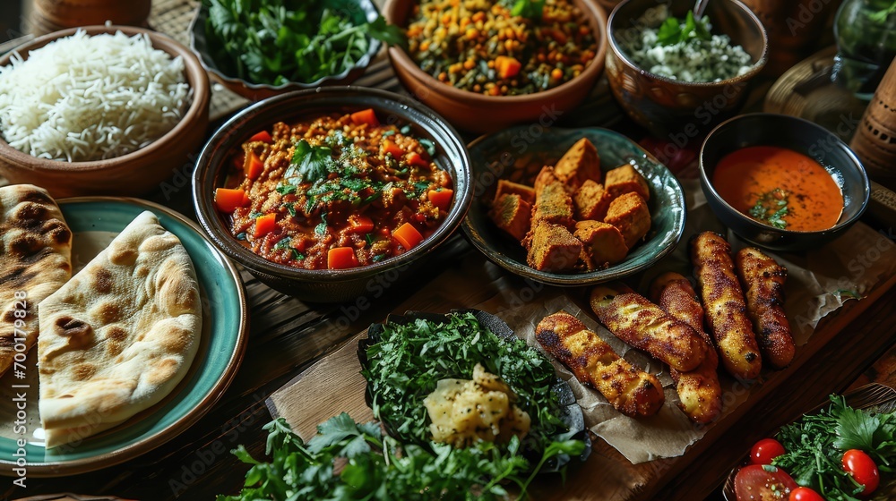 arabic traditional food on the table, arabic traditional food on the table,
