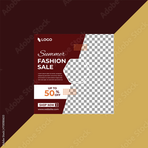 Fashion Sale social media instagram post template