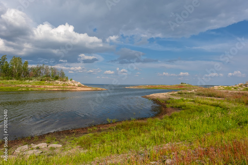Russia  Chelyabinsk region  Argazin reservoir. Summer in the Southern Urals
