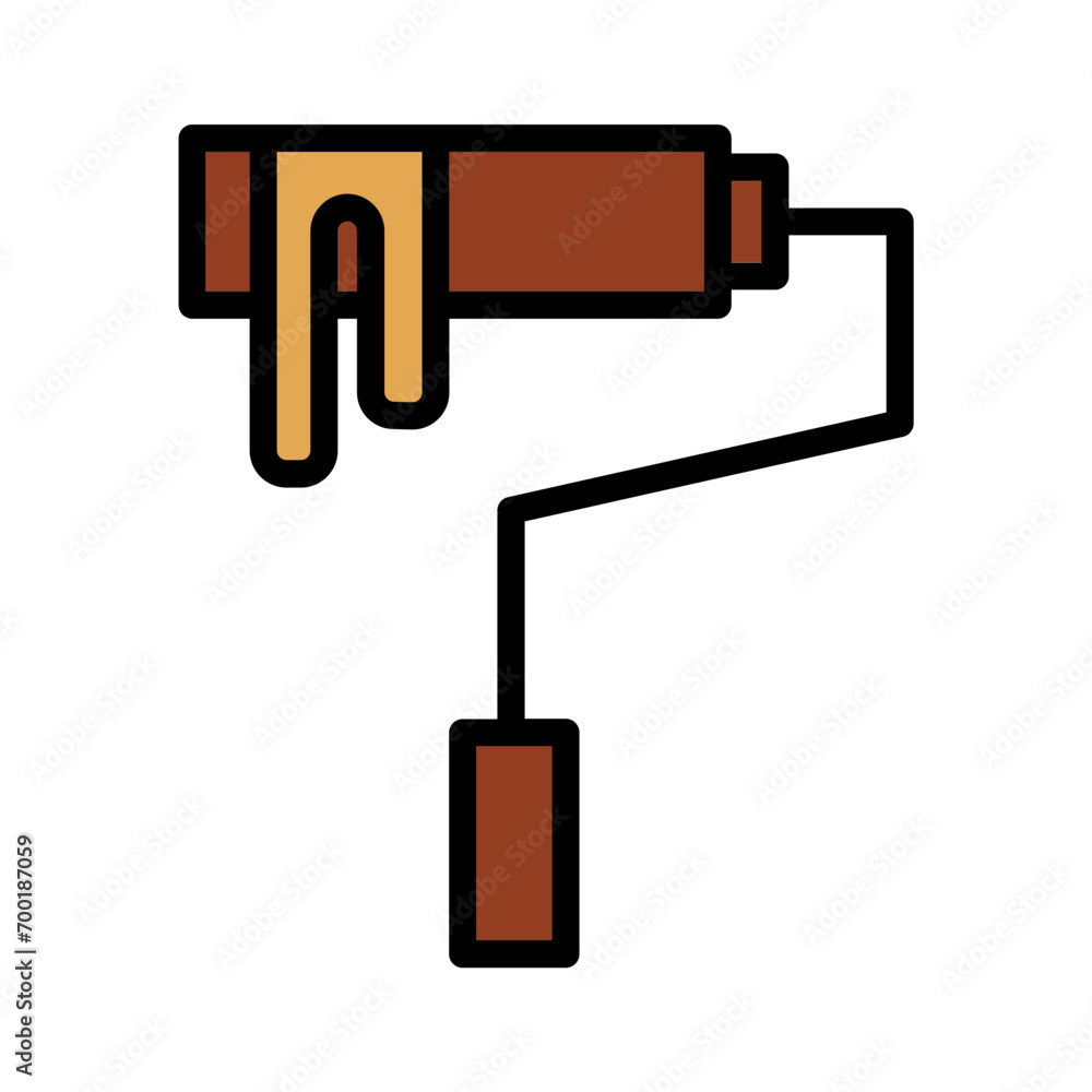 Roller Industry Site Filled Outline Icon Roller Industry Site Filled Outline Icon