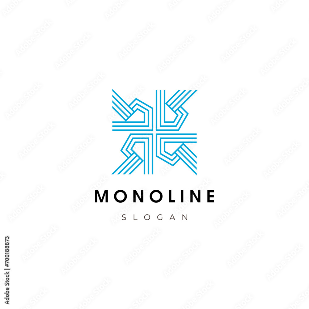 Monoline Logo vector illustration