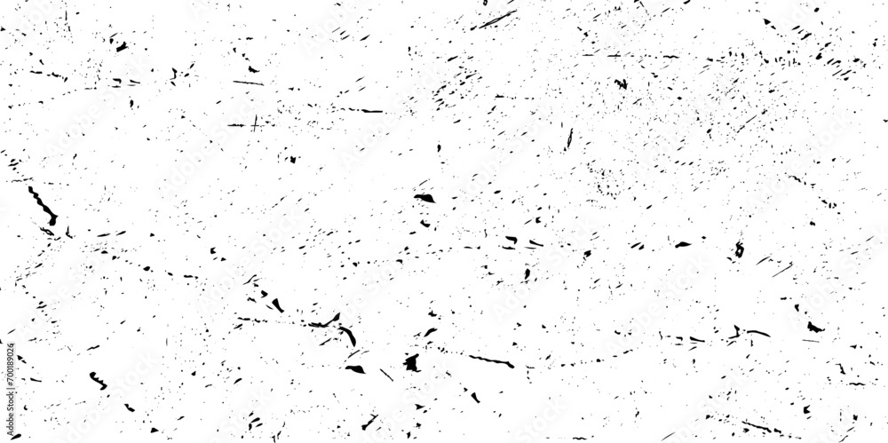 Grainy Distress Grunge Brush Texture. Cartoon Cracked Noisy Surface Pattern Design. Overlay Grainy Style Texture. Black and White Monochrome Print Design Background.