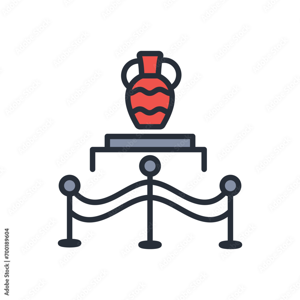 museum icon. vector.Editable stroke.linear style sign for use web design,logo.Symbol illustration. museum icon. vector.Editable stroke.linear style sign for use web design,logo.Symbol illustration.